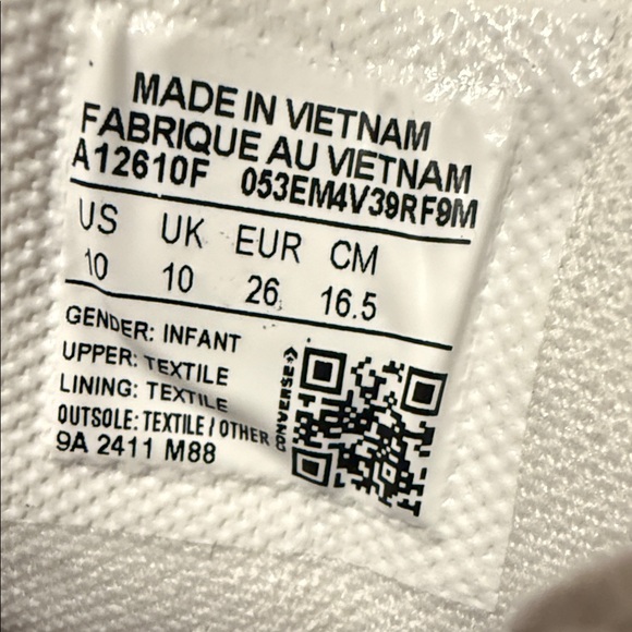 Converse Kids Yellow Construction Sneakers New* Sz 10 - Picture 2 of 10